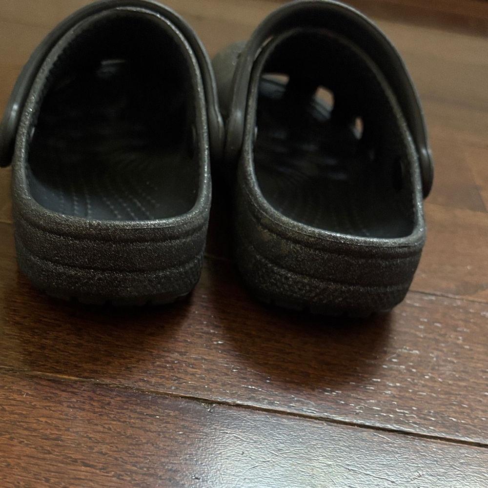 Black Glitter Crocs - Picture 3 of 5
